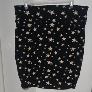Torrid Black and White Pencil Skirt Knee-Length Night Out